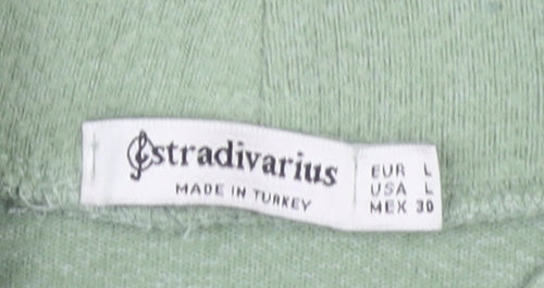 Stradivarius Women’s Green Mock Neck Jumper, Size 12