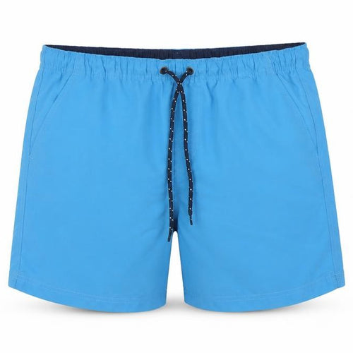 Maine Men's Blue Swim Shorts L Elastic Waist