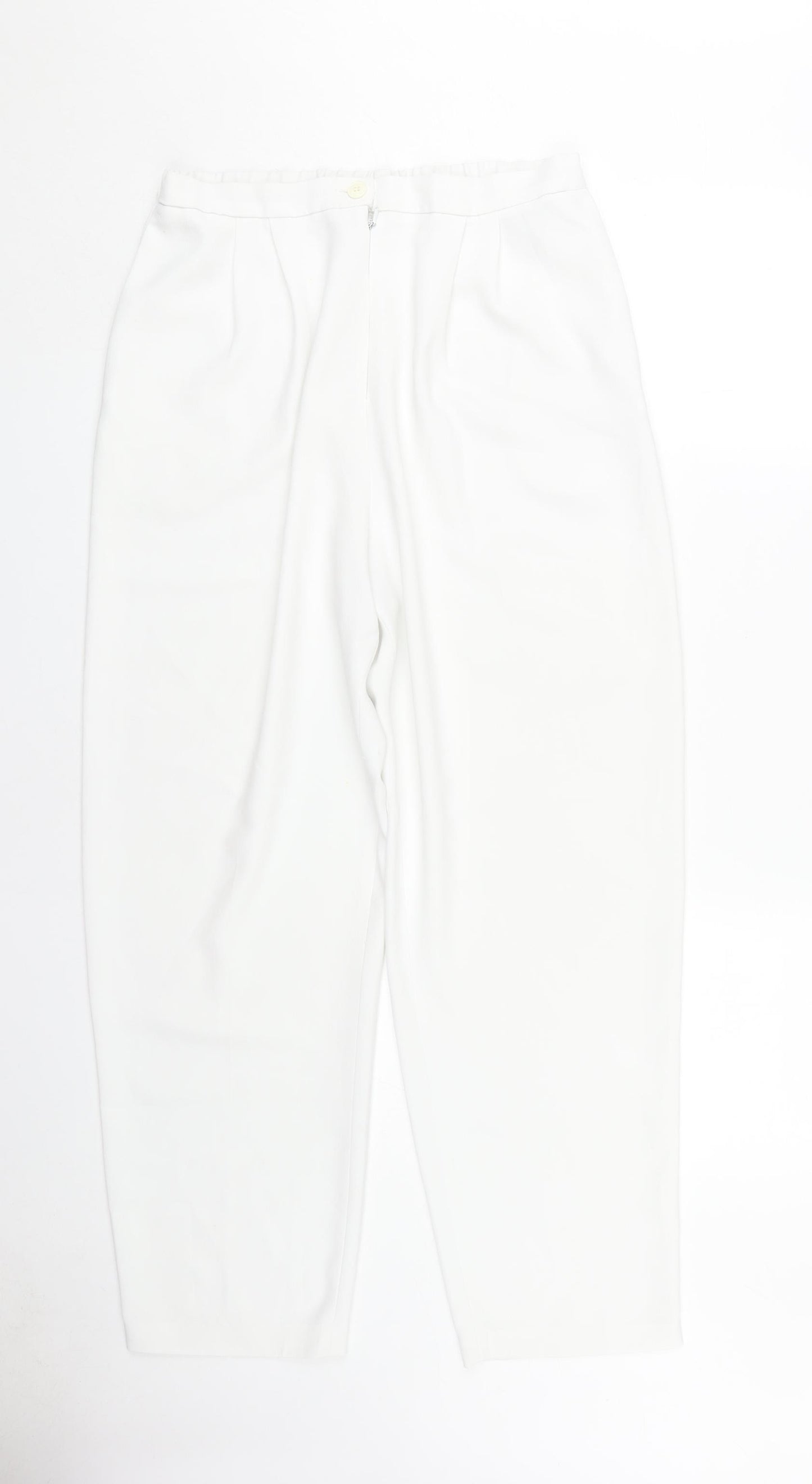 Frank Usher Women's White Trousers, Size 14