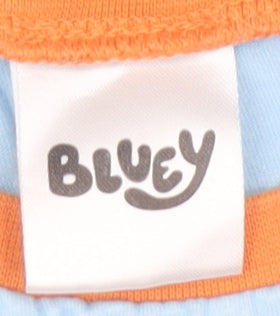 Bluey Boys Pyjama Top 3-4 Years Blue Green Long Sleeve