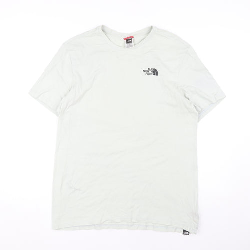 The North Face Men's White Cotton Short Sleeve T-Shirt