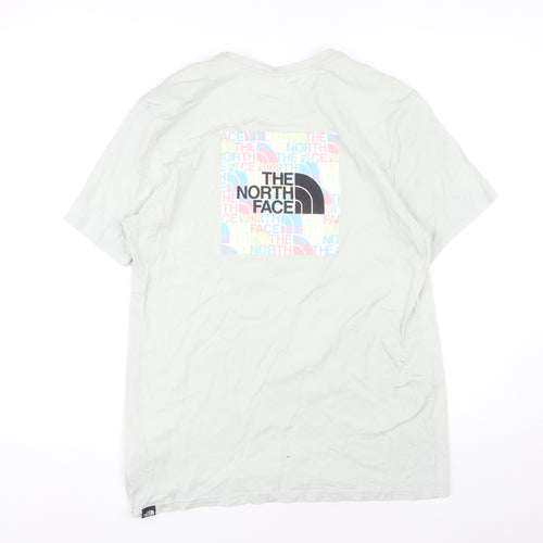 The North Face Men's White Cotton Short Sleeve T-Shirt