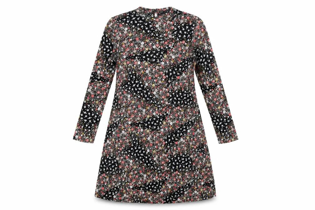 Marks & Spencer Floral Dress, Women's Long Sleeve, Size 14