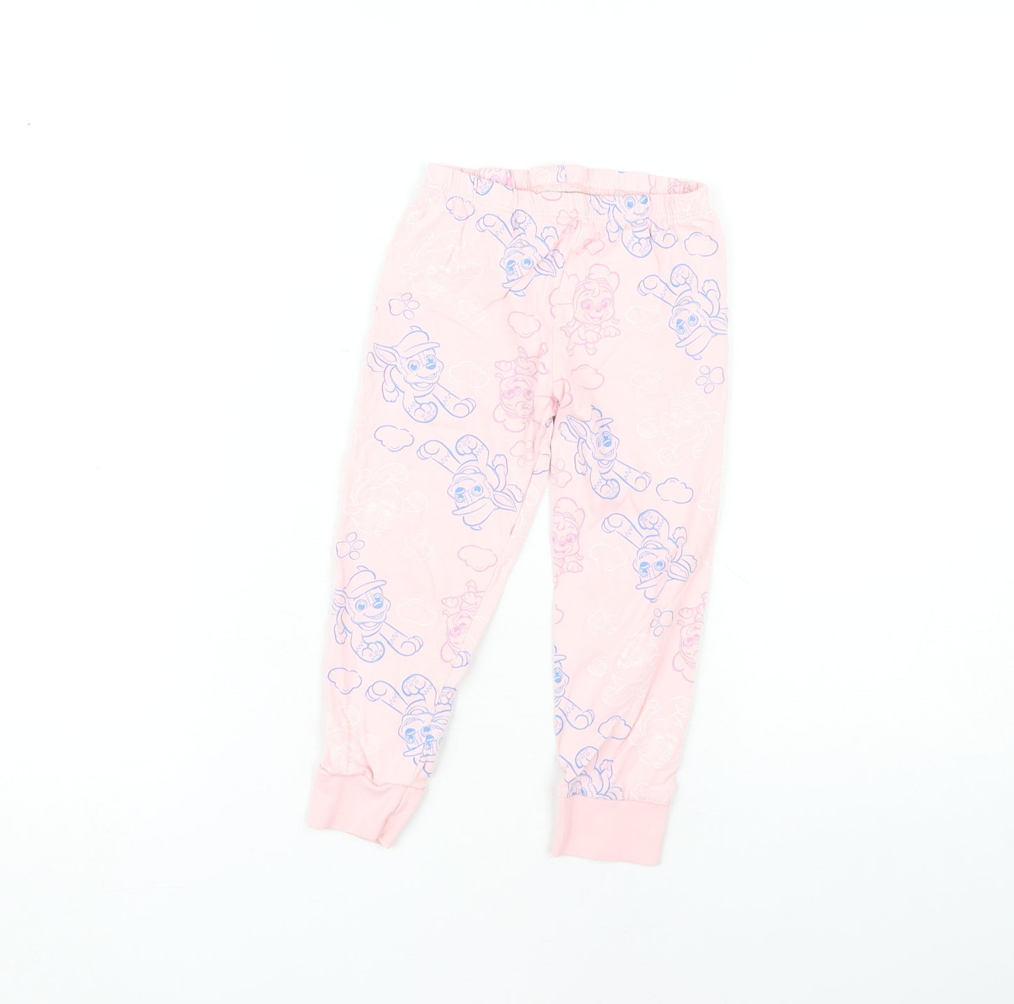 Girls Pink PAW Patrol Pyjama Pants, 3-4 Years, Cotton Blend
