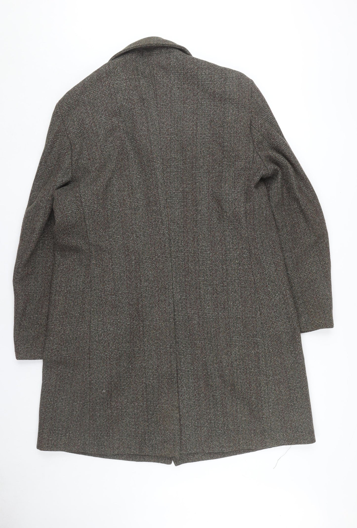 Foster Menswear Men's Brown Overcoat, Size 42, Classic Style