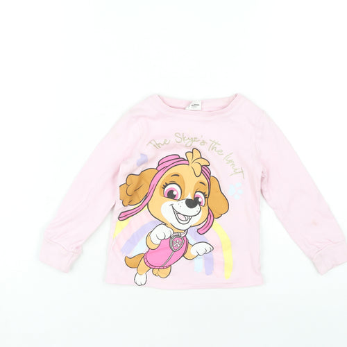 Girls Pink Paw Patrol Pyjama Top, 3-4 Years, Long Sleeve
