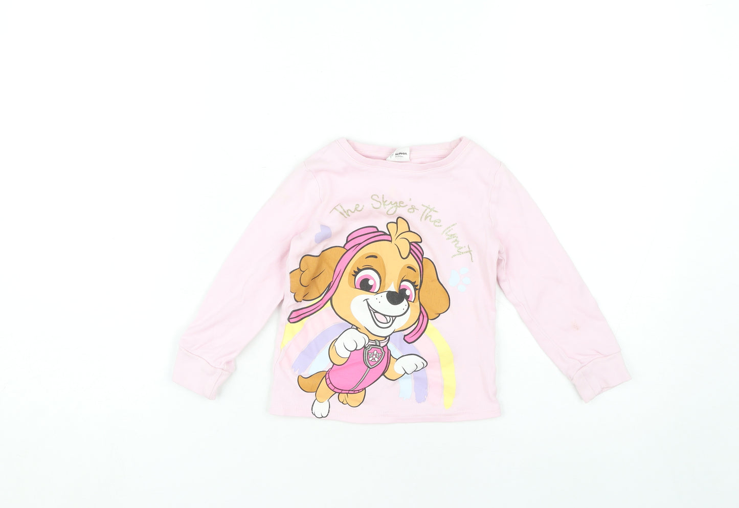 Girls Pink Paw Patrol Pyjama Top, 3-4 Years, Long Sleeve