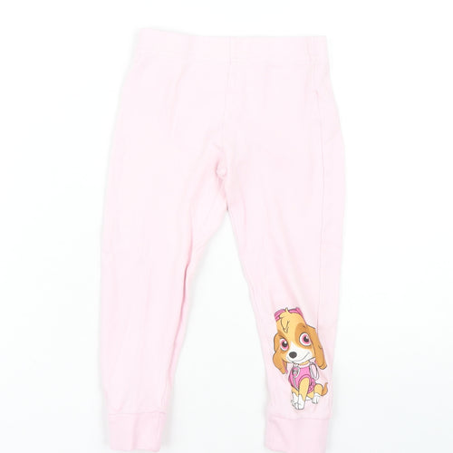 Girls Pink PAW Patrol Pyjama Pants - 3-4 Years, Cotton