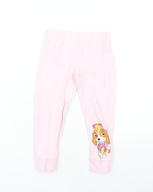 Girls Pink PAW Patrol Pyjama Pants - 3-4 Years, Cotton
