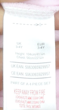 Girls Pink PAW Patrol Pyjama Pants - 3-4 Years, Cotton