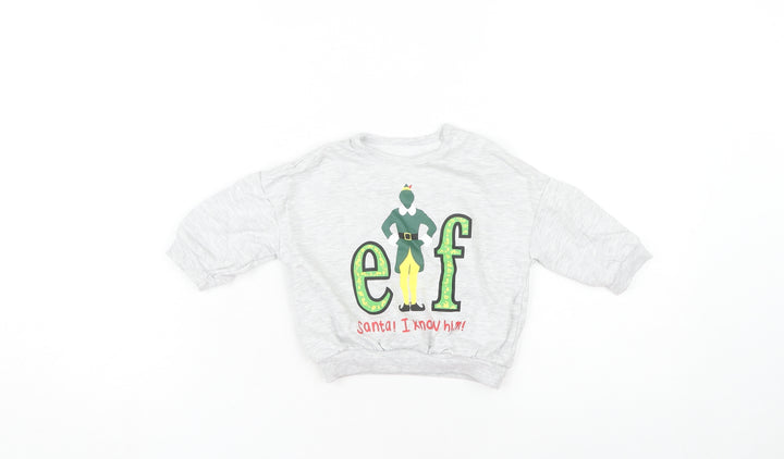George Unisex Grey Christmas Elf Top 6-9 Months