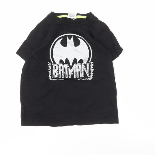 Batman Boys Black Graphic T-Shirt 7-8 Years