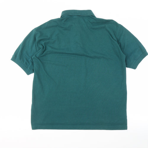Palm Club Men's Green XL Graphic Print Polo Shirt