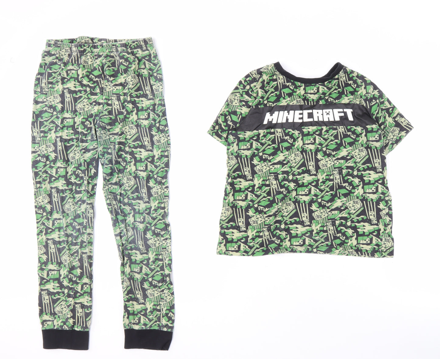 Minecraft Boys Green Pyjama Set - 9-10 Years