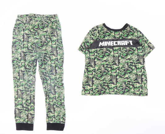 Minecraft Boys Green Pyjama Set - 9-10 Years