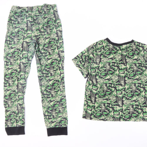 Minecraft Boys Green Pyjama Set - 9-10 Years