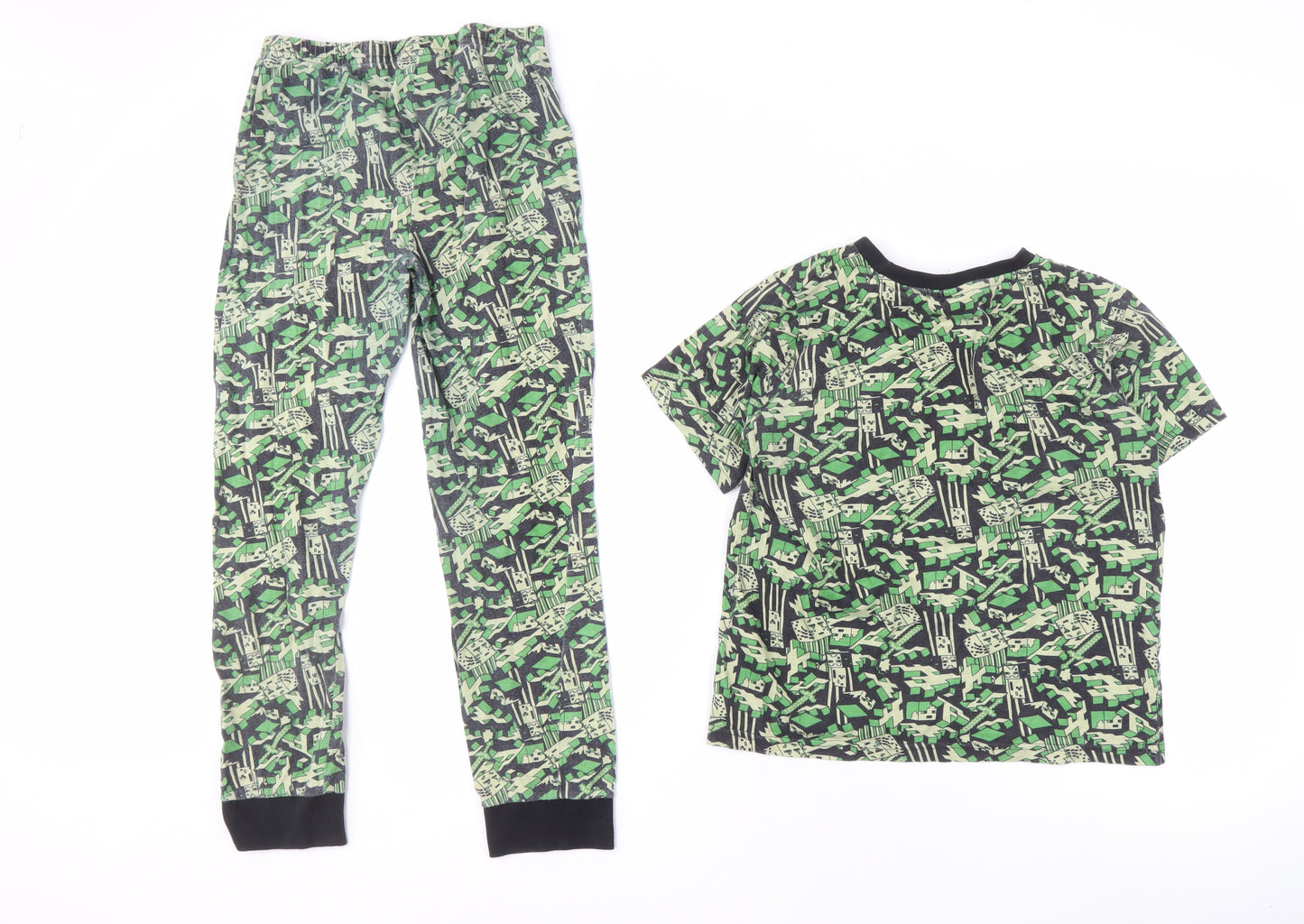 Minecraft Boys Green Pyjama Set - 9-10 Years