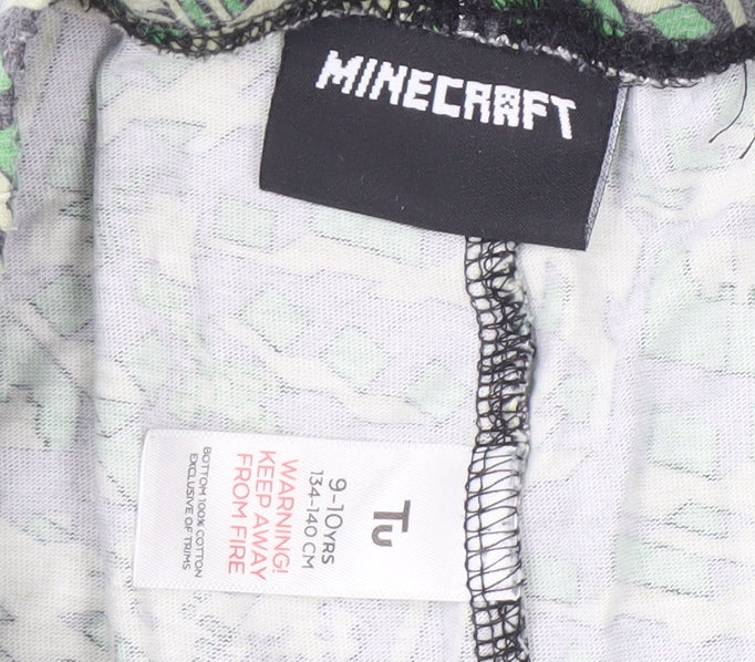 Minecraft Boys Green Pyjama Set - 9-10 Years