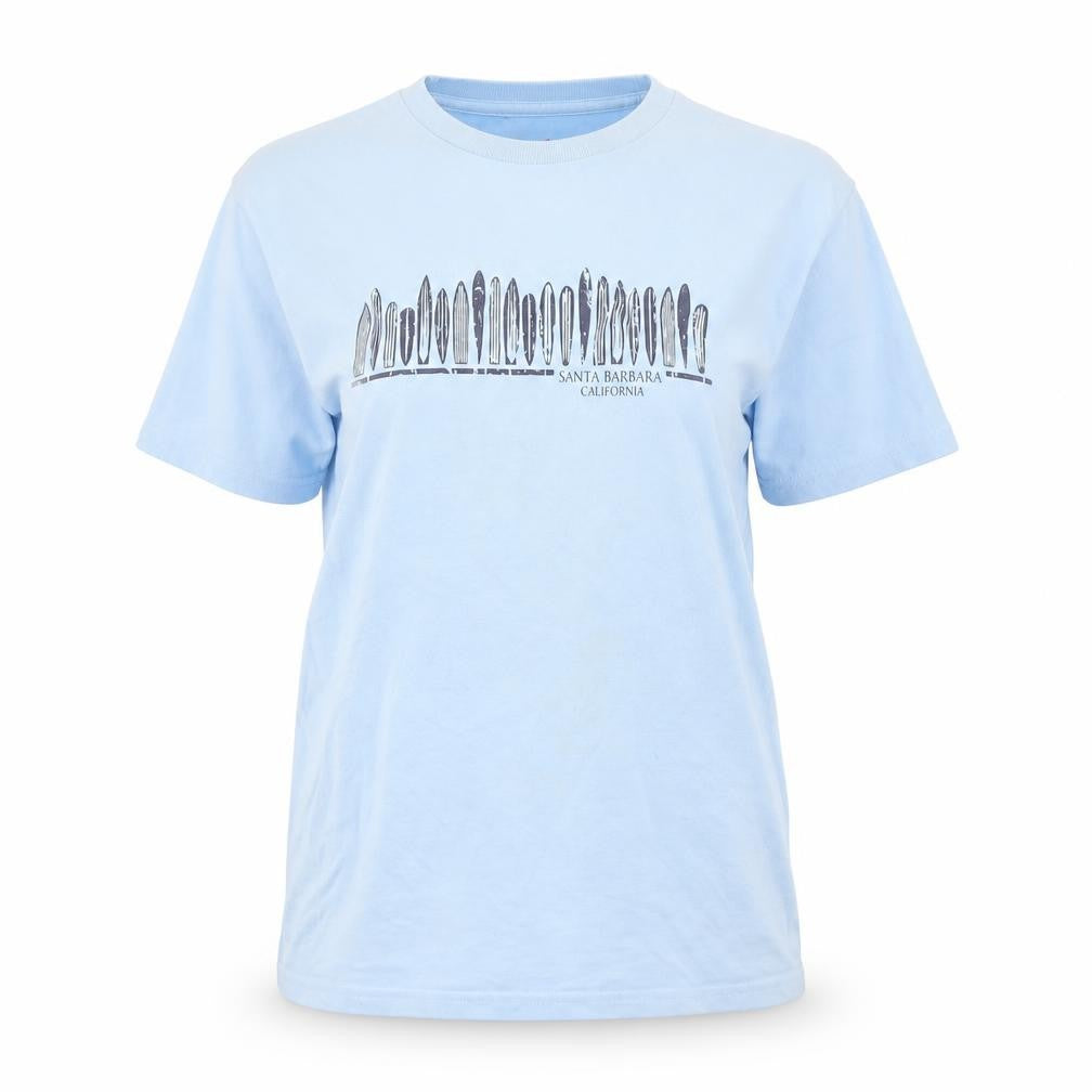 Front view of Hanes unisex adults blue basic t-shirt m