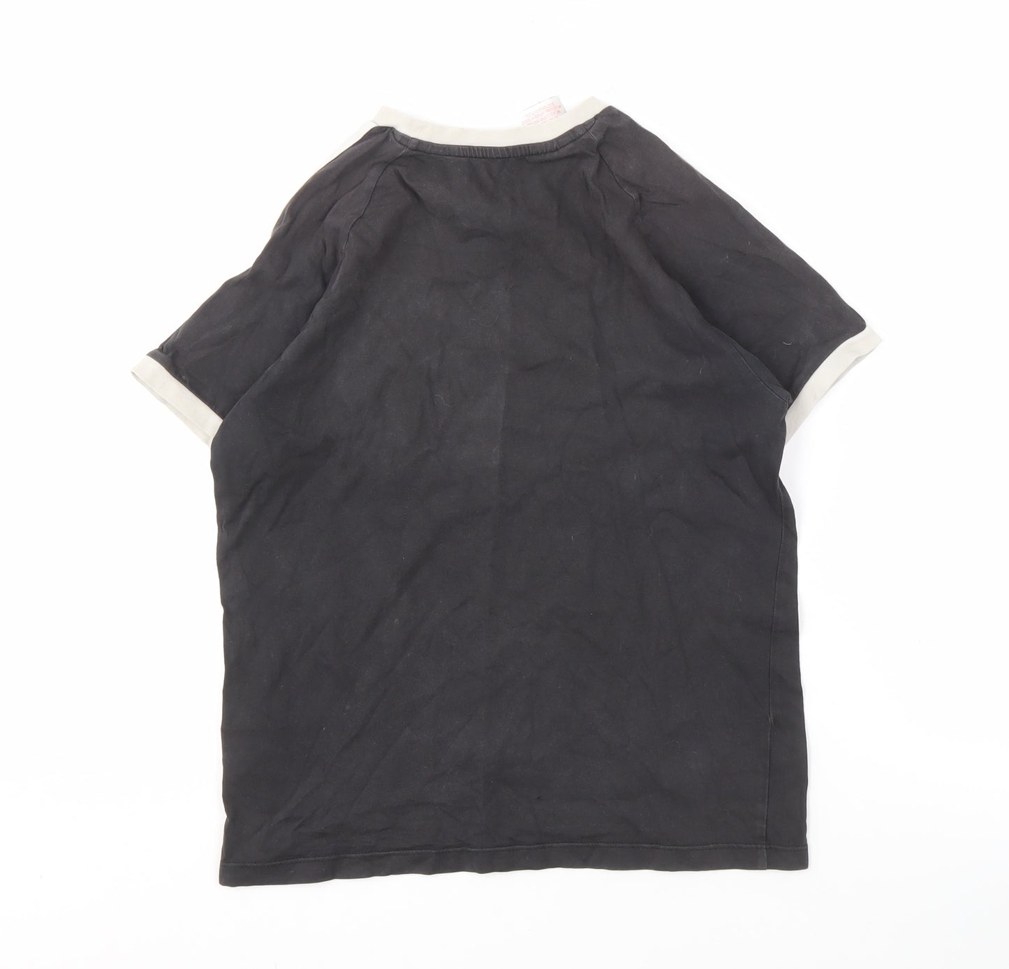 Adidas Boys Black T-Shirt, Size 12 Years, Sporty Style