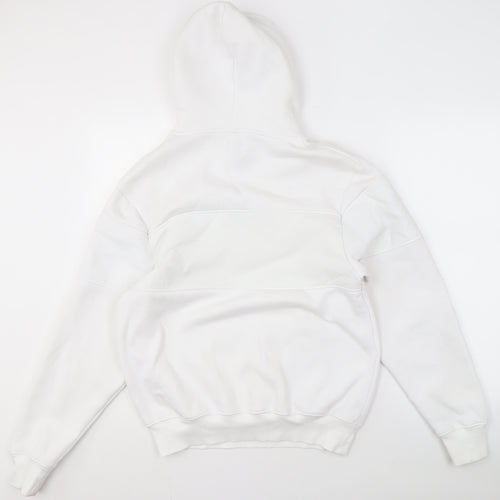 River Island Men's White Pullover Hoodie S