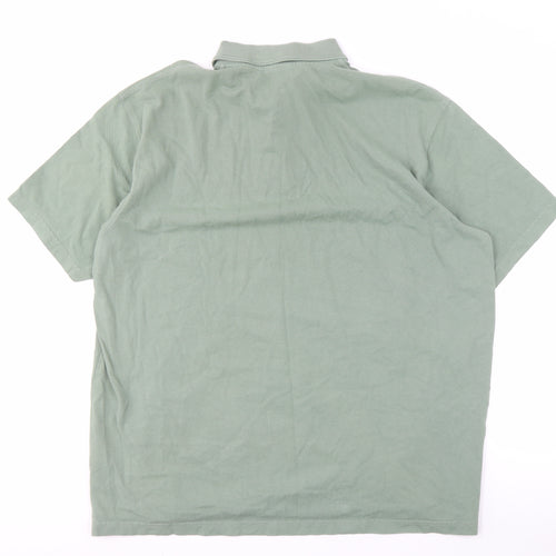 Cotton Traders Men's Green Polo Shirt 2XL Short Sleeve