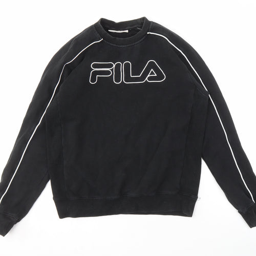 FILA Mens Black Pullover Sweatshirt S