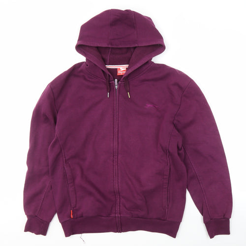 Slazenger Men's Purple Basic Hooded Jacket M