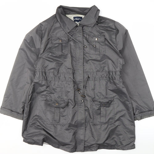 Dash Women’s Grey Parka Jacket Size 20