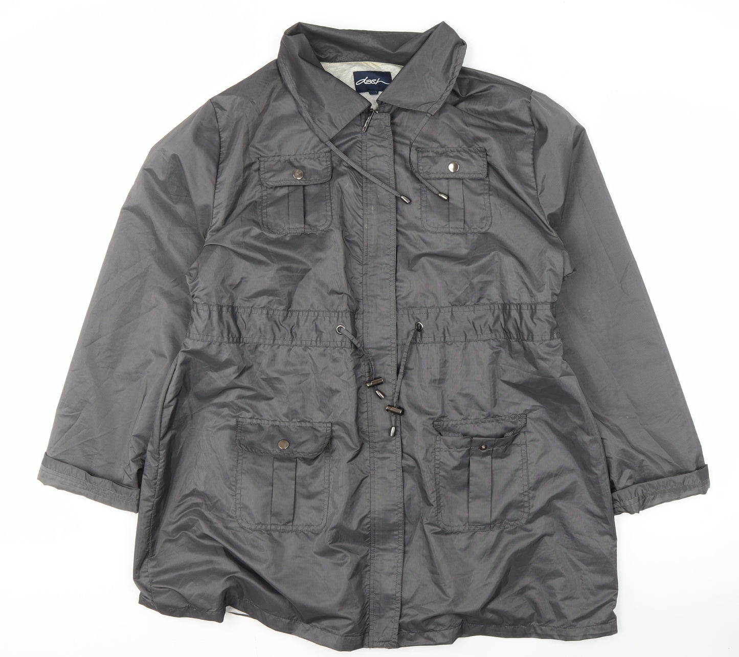 Dash Women’s Grey Parka Jacket Size 20