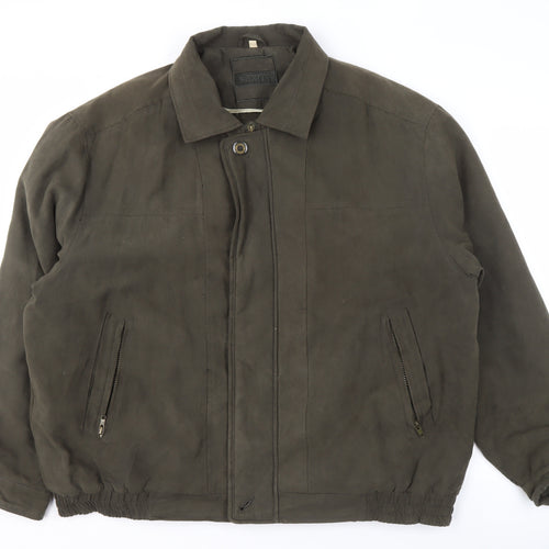 Saxon Men's Green XL Basic Jacket - Casual Style