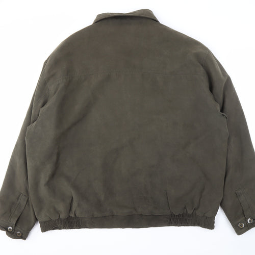 Saxon Men's Green XL Basic Jacket - Casual Style