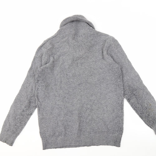 Marks and Spencer Grey Roll Neck Men's Medium Jumper