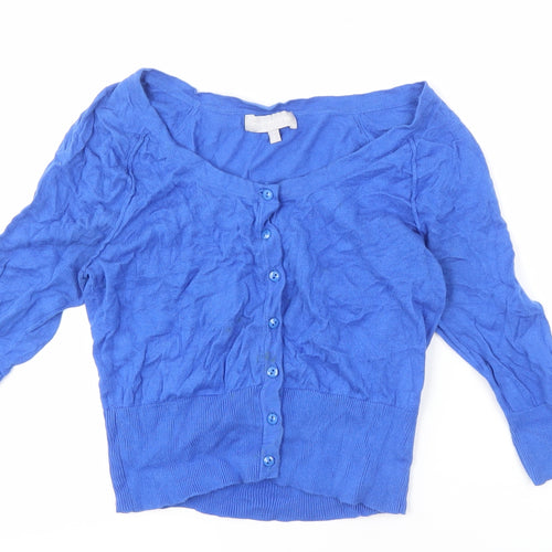 Red Herring Women's Blue Cardigan Size 8 Knitwear