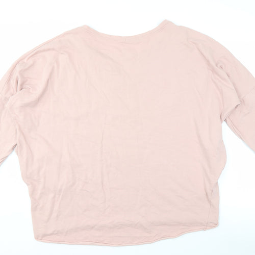 Quiz Women's Pink T-Shirt, Rhinestone Stars, Size L