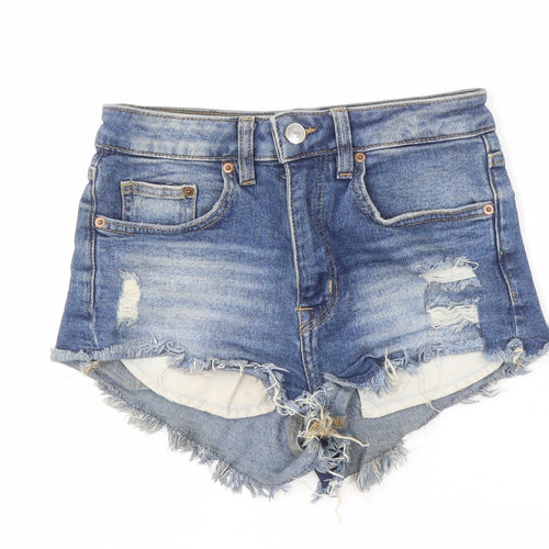 H&M Women’s Blue Cut-Off Denim Shorts Size 8