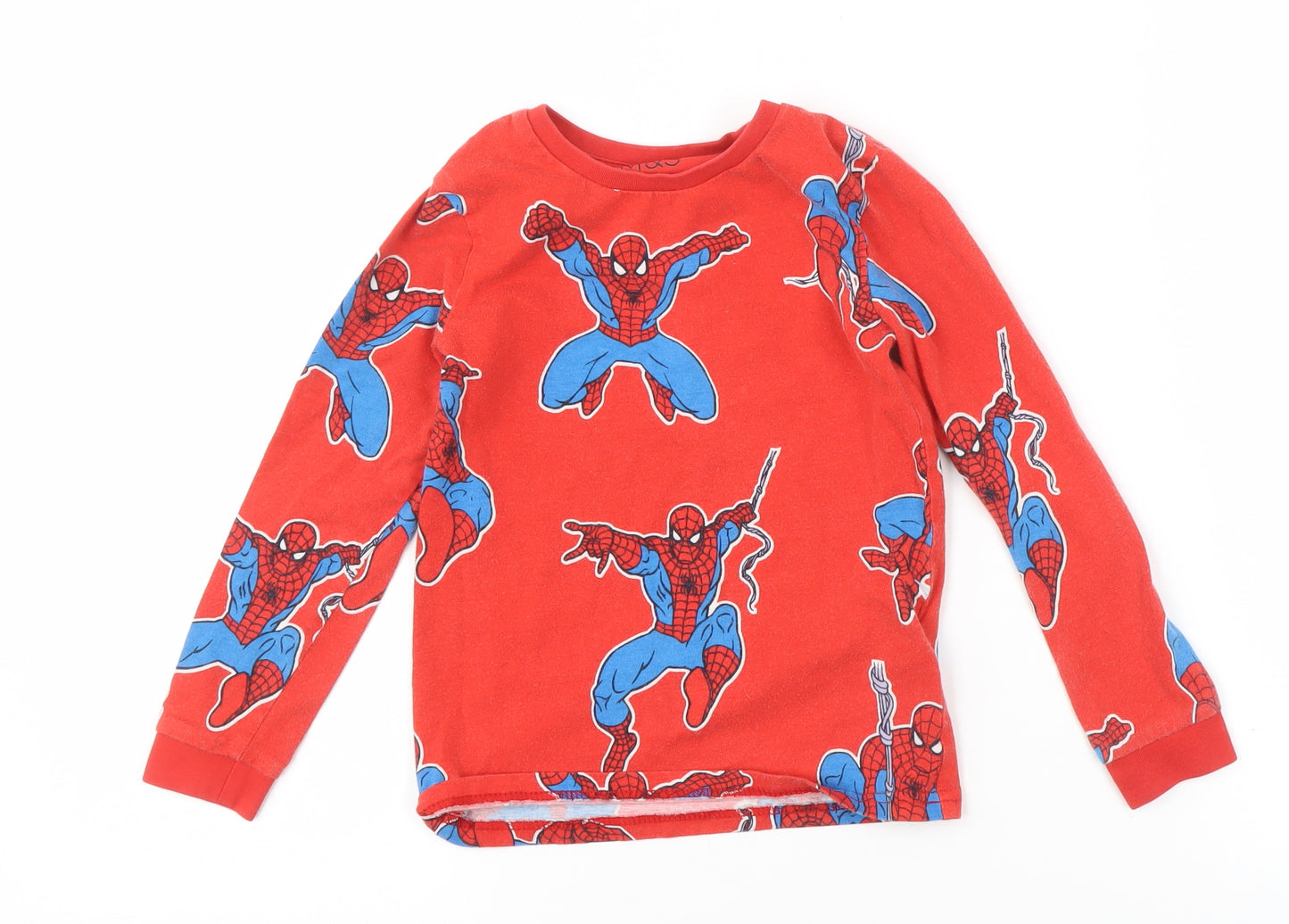 Marks and Spencer Boys Red Spider-Man Pyjama Top 4-5 Years