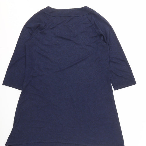 Jaeger Women's Blue Half Sleeve Jersey Dress Size 16