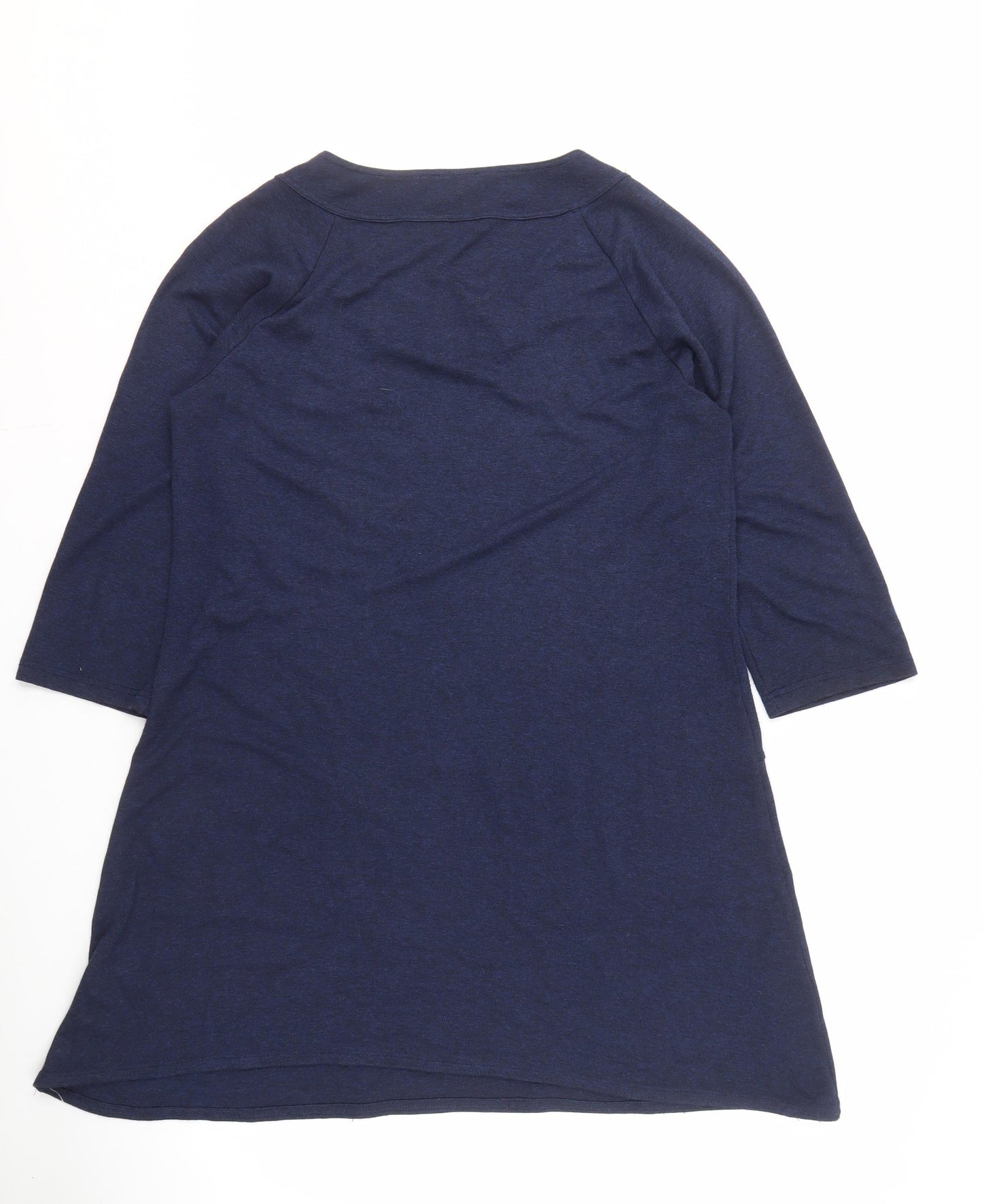 Jaeger Women's Blue Half Sleeve Jersey Dress Size 16