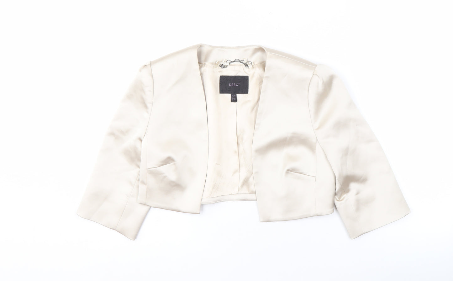 Coast Women's Ivory Suit Jacket Size 10, Formal Cropped