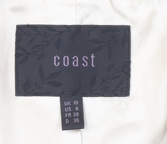 Coast Women's Ivory Suit Jacket Size 10, Formal Cropped