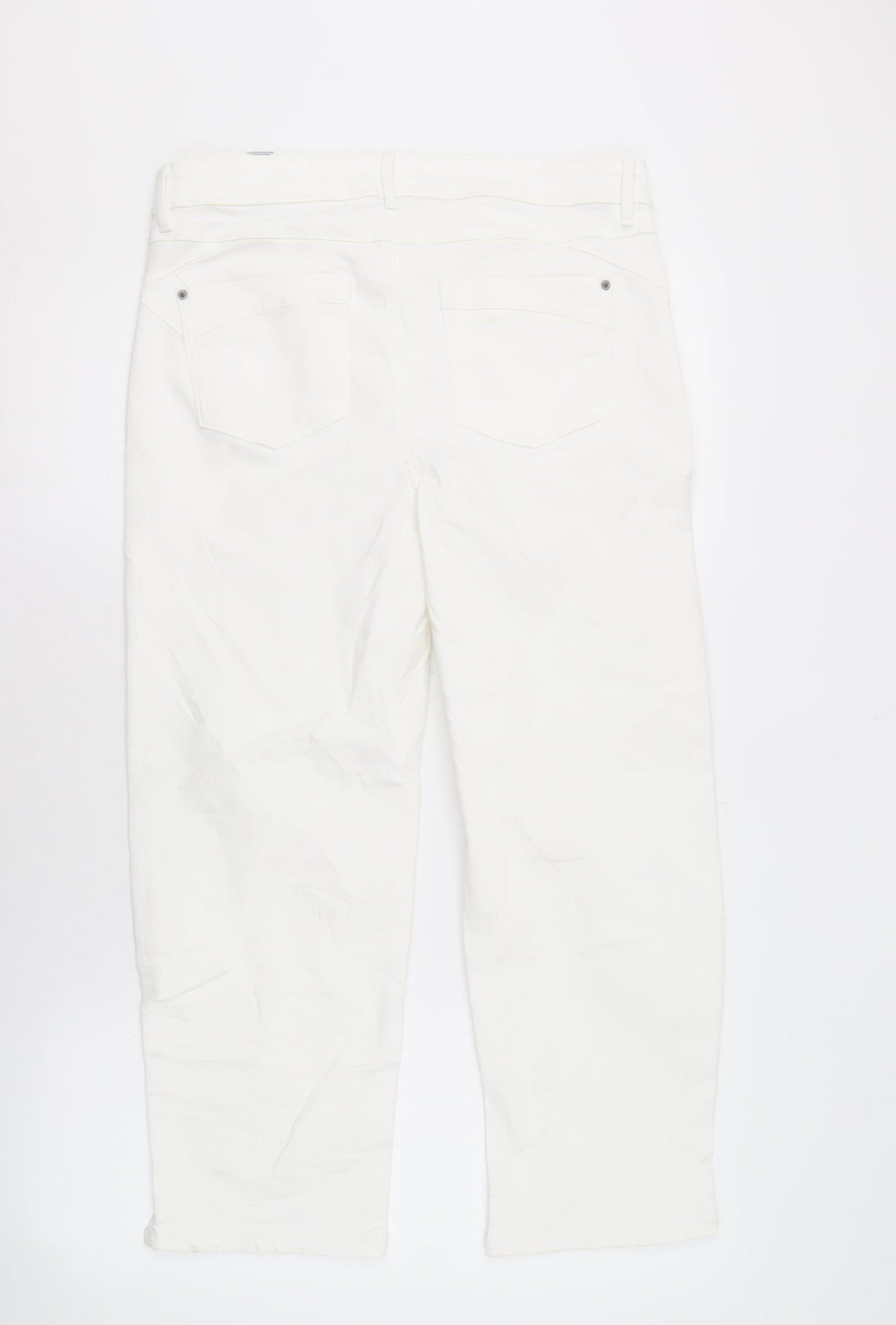 Marks and Spencer Women’s White Straight Jeans Size 16