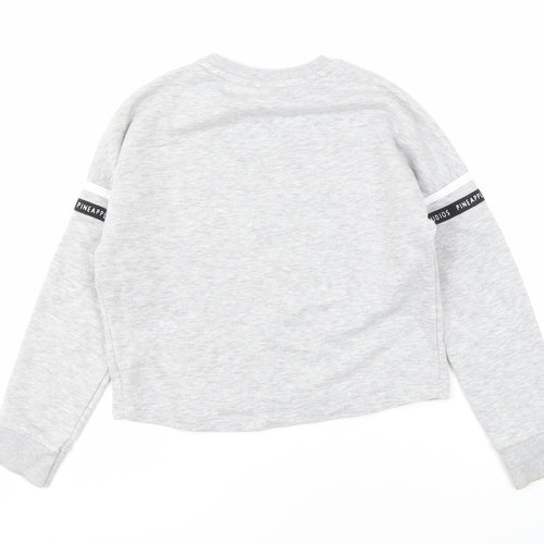 Pineapple Girls Grey Pullover Sweatshirt, Graphic Print, Dance