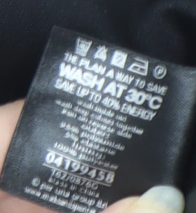 Marks and Spencer Women's Black Striped Skirt Size 12