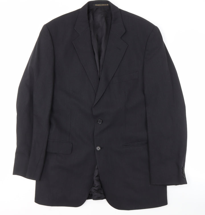 Marks and Spencer Men's Grey Blazer 40 Long Jacket