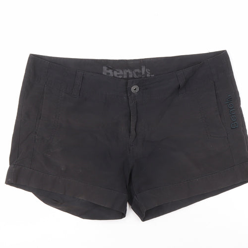 Bench Women's Black Casual Shorts Size 12 Relaxed Fit