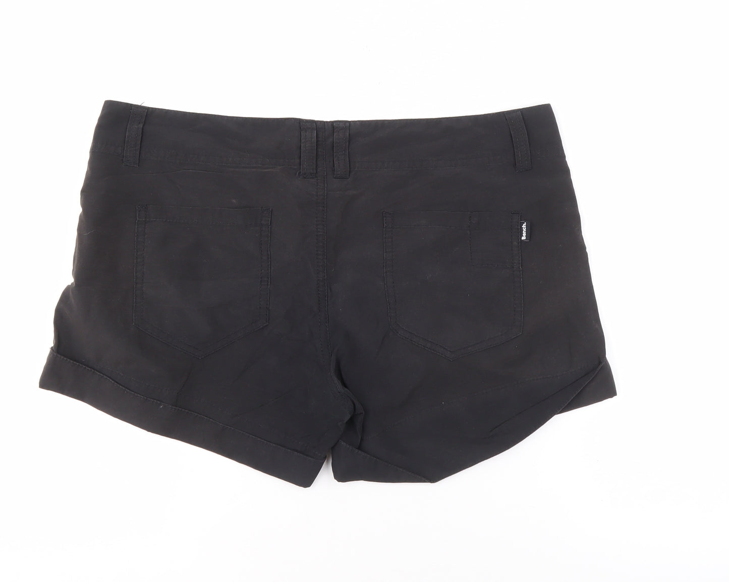 Bench Women's Black Casual Shorts Size 12 Relaxed Fit
