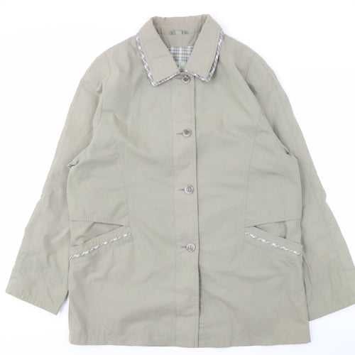 Isle Collection Women's Green Coat, Size 16