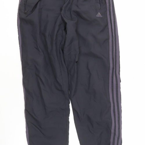 Adidas Women Black Track Pants Size 10 with Pockets