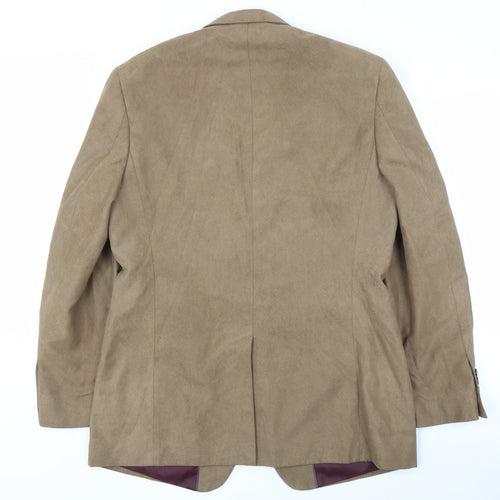 Jack Reid Men's Brown 40 Long Regular Fit Blazer